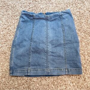 Free People Denim Bodycon skirt